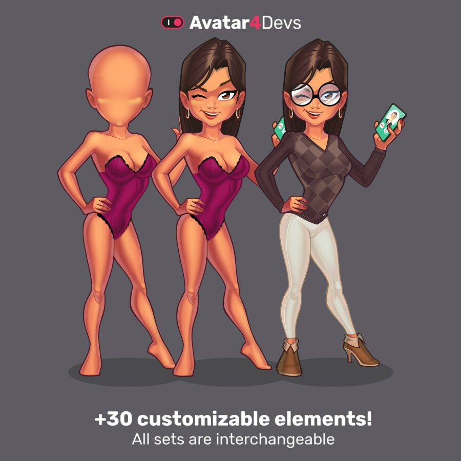 30 customisable elements