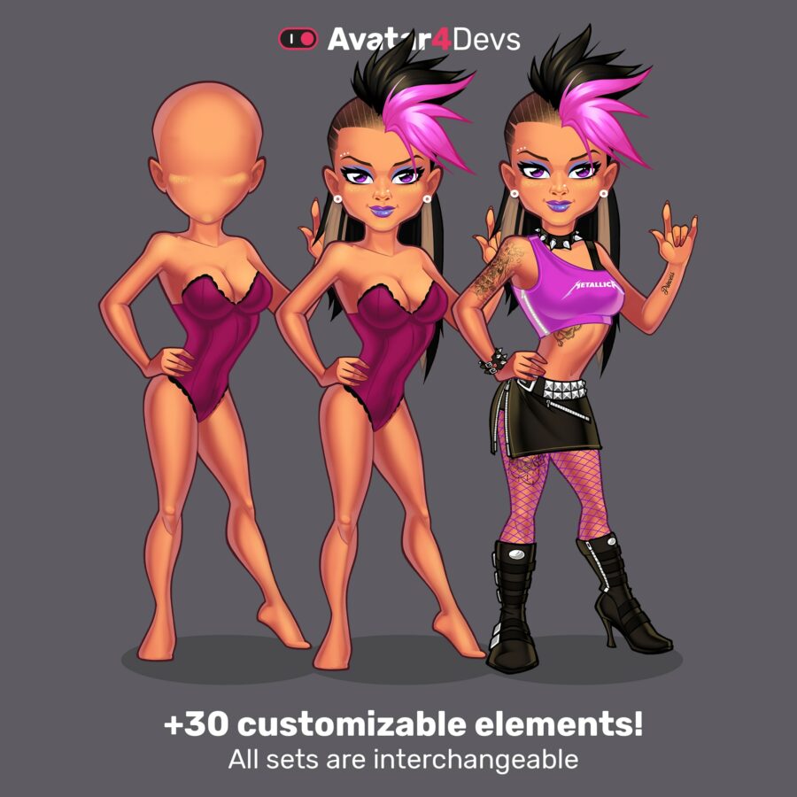 30 customisable elements